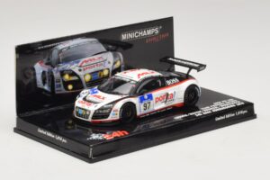 Audi R8 LMS GT3 #97 Phoenix Racing 24 Hours of Nurburgring 2010 Minichamps 1:43 437101997 Kov – obrázek 2 z 5