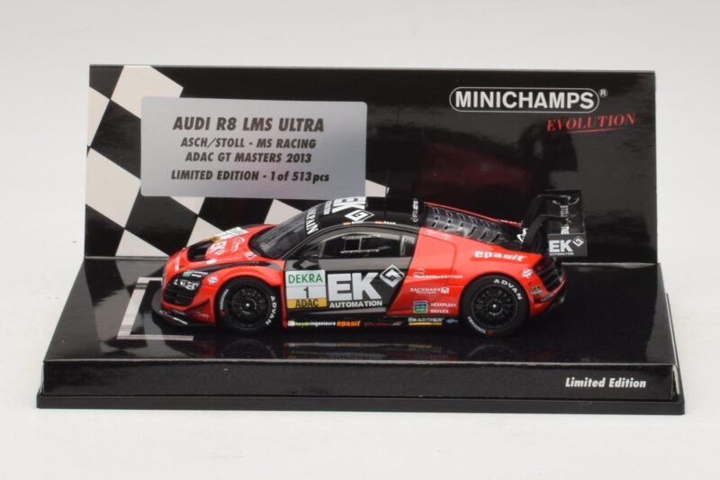 Audi R8 LMS Ultra #1 EK S. Asch / Stoll ADAC GT Masters 2013 Minichamps 1:43 437130101 Kov