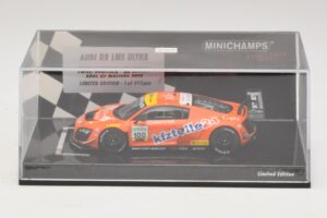 Audi R8 LMS Ultra #100 MS Racing Patel / Dobitsch ADAC GT Masters 2013 Minichamps 1:43 437130100 Kov – obrázek 4 z 5