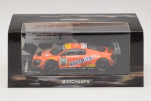 Audi R8 LMS Ultra #100 MS Racing Patel / Dobitsch ADAC GT Masters 2013 Minichamps 1:43 437130100 Kov – obrázek 5 z 5