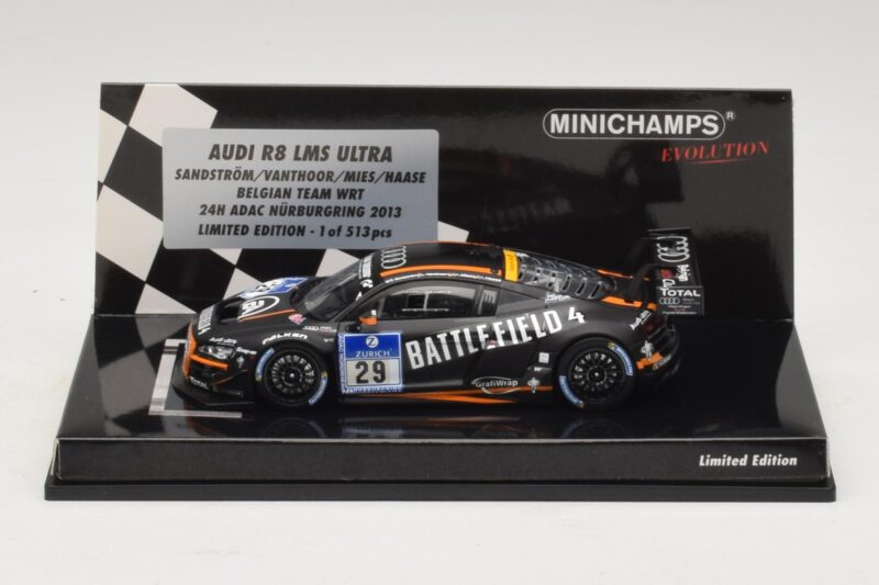 Audi R8 LMS Ultra #29 Team WRT Sandstorm L. Vanthoor 24 Hours of Nurburgring 2013 Minichamps 1:43 Audi R8 LMS Ultra #29 Team WRT Sandstorm L. Vanthoor 24 Hours of Nurburgring 2013 Minichamps 1:43 437130129 Kov