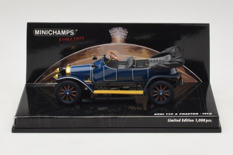 Audi Typ A Phaeton Modrý Minichamps 1:43 437019031 Kov