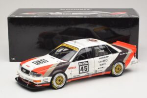 Audi V8 Quattro DTM #45 F. Biela Team AZR 1991 Minichamps 1:18 100911045 Kov – obrázek 8 z 8
