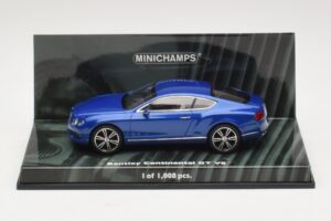 Bentley Continental GT V8 Modrá Metalíza Minichamps 1:43 436139982 Kov