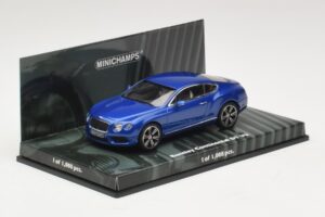 Bentley Continental GT V8 Modrá Metalíza Minichamps 1:43 436139982 Kov – obrázek 2 z 4