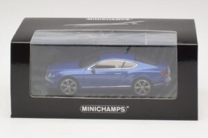 Bentley Continental GT V8 Modrá Metalíza Minichamps 1:43 436139982 Kov – obrázek 4 z 4