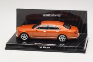 Bentley Mulsanne Oranžová Metalíza Minichamps 1:43 436139902 Kov