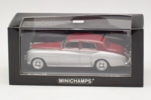 Bentley S2 Stříbrný Červený Minichamps 1:43 403139953 Kov – obrázek 4 z 4