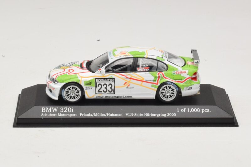 BMW 320i E46 #233 A. Priaulx / J. Muller Schubert Motorsport VLN Nurburgring 2005 Minichamps 1:43 400052433 Kov