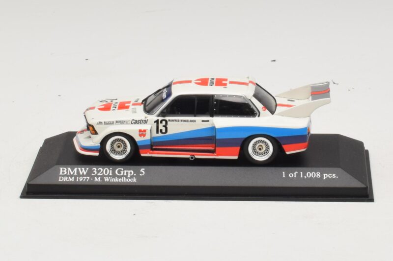 BMW 320i Group 5 #13 M. Winkelhock DRM 1977 Minichamps 1:43 400772313 Kov