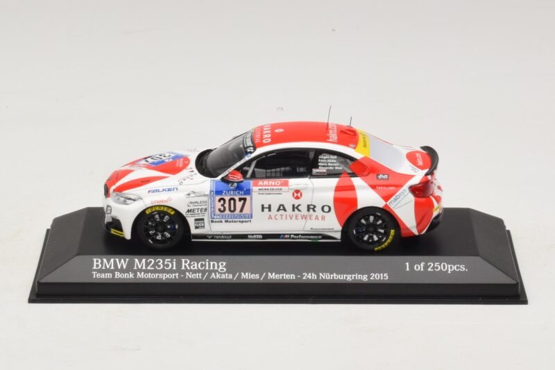 BMW M235i Bong Motorsport #307 Nett / Akata 24 Hours of Nurburgring 2015 Minichamps 1:43 437152507 Kov