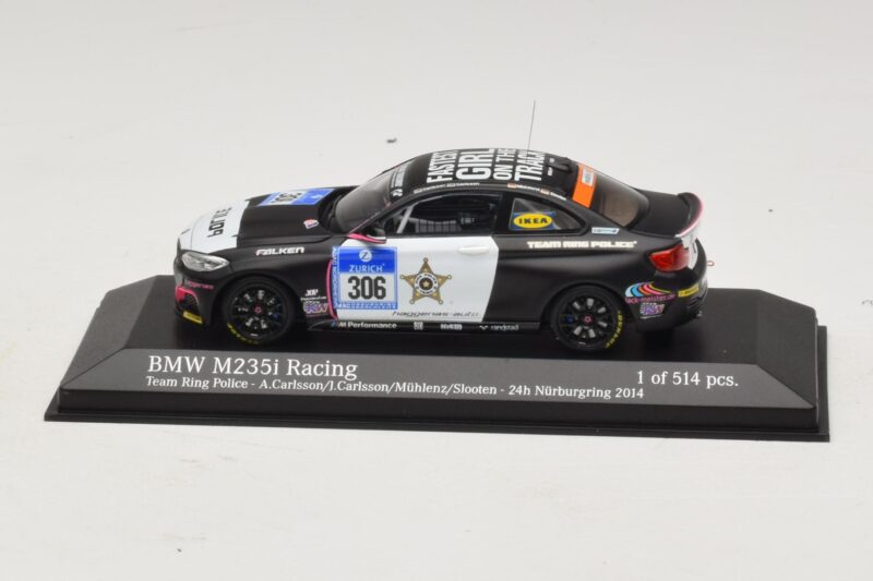 BMW M235i Ring Police Team #306 Carlsson 24 Hours of Nurburgring 2014 Minichamps 1:43 437142406 Kov