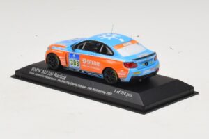 BMW M235i Team Adrenalin #308 Fischer / Zils 24 Hours of Nurburgring 2014 Minichamps 1:43 437142408 Kov – obrázek 3 z 4