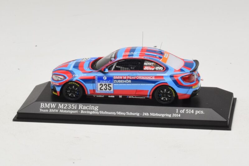 BMW M235i Team BMW Motorsport #235 Bovigdon 24 Hours of Nurburgring 2014 Minichamps 1:43 437142435 Kov