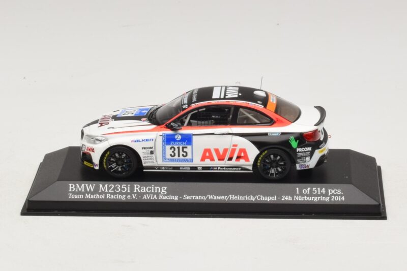 BMW M235i Team Mathol #315 24 Hours of Nurburgring 2014 Minichamps 1:43 437142415 Kov