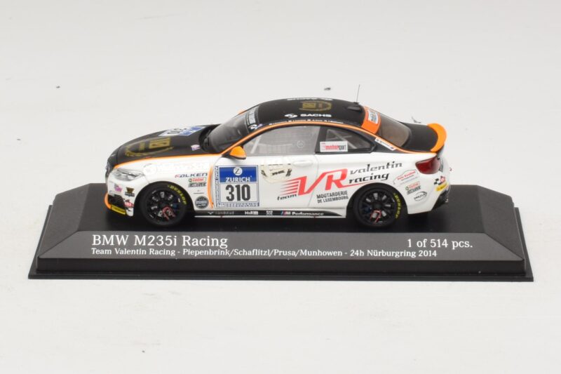 BMW M235i Team Valentin Racing #310 Piepenbrink 24 Hours of Nurburgring 2014 Minichamps 1:43 437142410 Kov