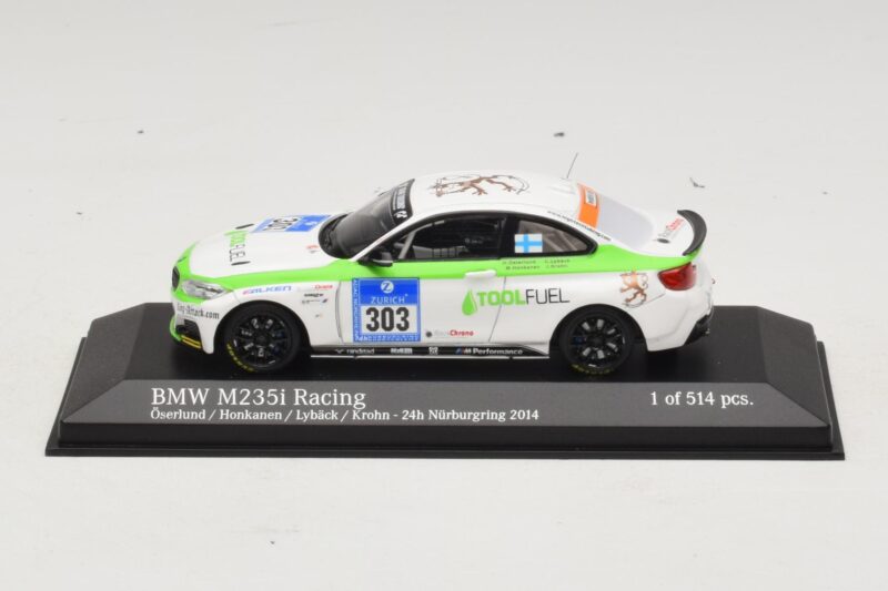 BMW M235i ToolFuel #303 Krohn 24 Hours of Nurburgring 2014 Minichamps 1:43 BMW M235i ToolFuel #303 Krohn 24 Hours of Nurburgring 2014 Minichamps 1:43 437142403 Kov