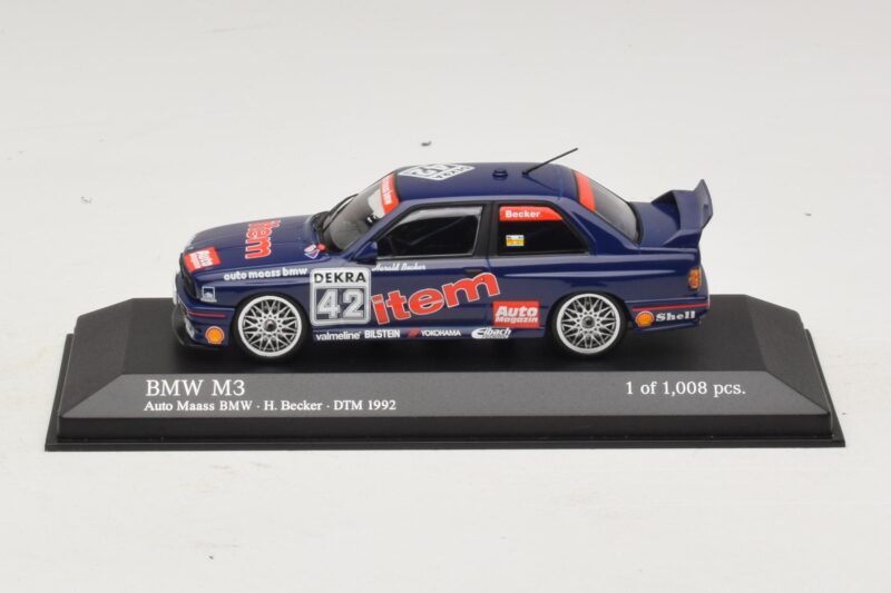 BMW M3 E30 Auto Maas #42 Becker DTM 1992 Minichamps 1:43 BMW M3 E30 Auto Maas #42 Becker DTM 1992 Minichamps 1:43 430922042 Kov