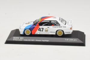 BMW M3 E30 M-Team Linder #47 Vogt / Herger Winners ETC Zolder 1987 Minichamps 1:43 430872047 Kov