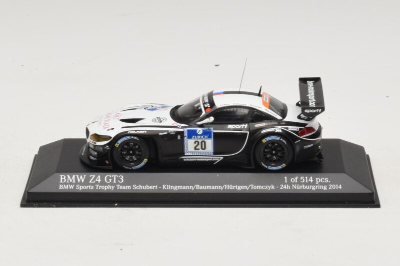 BMW Z4 GT3 BMW Sports Trophy #20 Klingmann / Baumann 24 Hours of Nurburgring 2014 Minichamps 1:43 BMW Z4 GT3 BMW Sports Trophy #20 Klingmann / Baumann 24 Hours of Nurburgring 2014 Minichamps 1:43 437142030 Kov