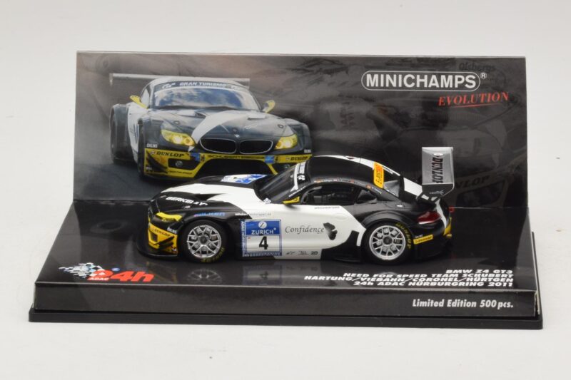 BMW Z4 GT3 Need for Speed Team #4 Hartung / Viebahn 24 Hours of Nürburgring 2011 Minichamps 1:43 437112904 Kov