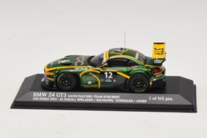 BMW Z4 GT3 Saudi Falcons #12 Al Faisal / Binladen 24 Hours of Dubai 2013 Minichamps 1:43 437132412 Kov