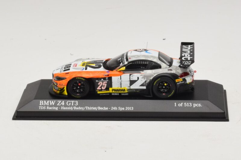 BMW Z4 GT3 TDS Racing #25 Hassid / Badey 24 Hours of Spa 2013 Minichamps 1:43 437132435 Kov