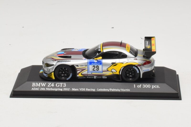 BMW Z4 GT3 VDS Racing #29 B. Leinders / M. Palttala 24 Hours of Nurburgring 2012 Minichamps 1:43 437122929 Kov