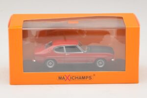 Ford Capri I Červený s Černou Kapotou Maxichamps 1:43 940085801 Kov – obrázek 4 z 4