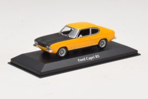 Ford Capri Mk1 RS Žlutý s Černou Kapotou Maxichamps 1:43 940085800 Kov – obrázek 2 z 4