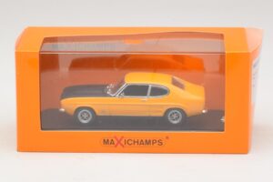 Ford Capri Mk1 RS Žlutý s Černou Kapotou Maxichamps 1:43 940085800 Kov – obrázek 4 z 4