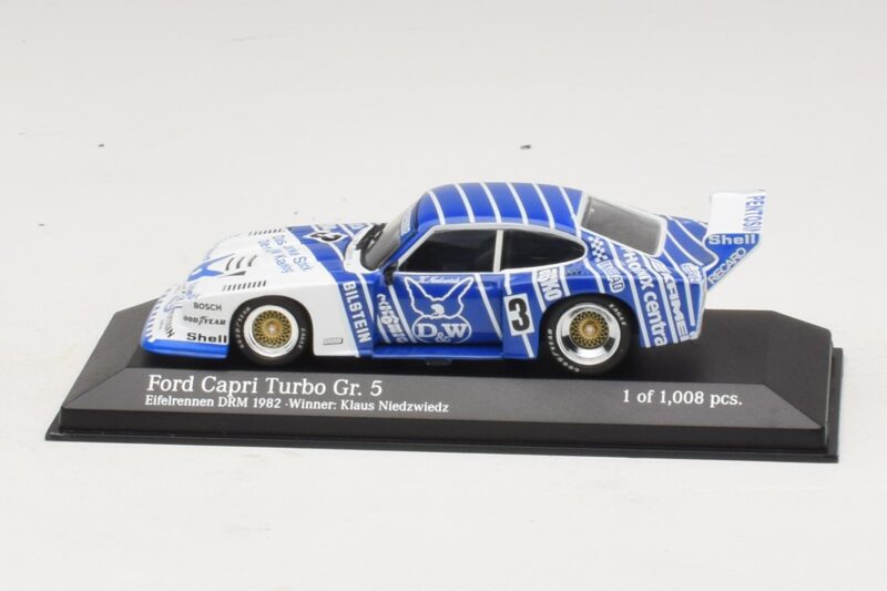 Ford Capri Turbo Gr.5 Zakspeed #3 K. Niedzwiedz Eifelrennen DRM 1982 Minichamps 1:43 Ford Capri Turbo Gr.5 Zakspeed #3 K. Niedzwiedz Eifelrennen DRM 1982 Minichamps 1:43 430828503 Kov
