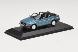 Ford Escort Mk3 Kabriolet Modrý Metalíza Minichamps 1:43 400085030 Kov – obrázek 2 z 4