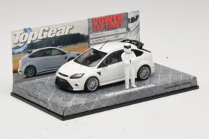 Ford Focus RS Mk2 Top Gear Bílý S Figurkou Minichamps 1:43 519438810 Kov – obrázek 2 z 5