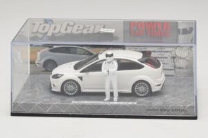 Ford Focus RS Mk2 Top Gear Bílý S Figurkou Minichamps 1:43 519438810 Kov – obrázek 4 z 5