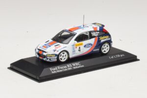 Ford Focus RS WRC #4 C. McRae / N. Grist Rally Monte Carlo 2001 Minichamps 1:43 430018904 Kov – obrázek 2 z 4