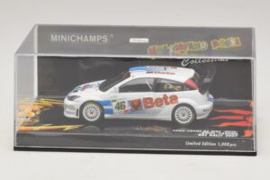 Ford Focus RS WRC #46 V. Rossi / C. Cassina RAC Rally 2007 Poškozená Krabice Minichamps 1:43 400078446-O1 Kov – obrázek 4 z 5