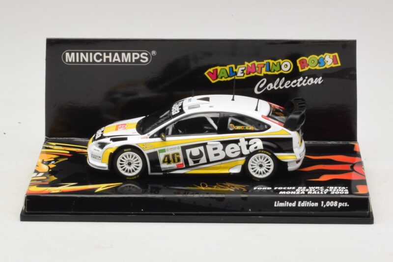 Ford Focus RS WRC #46 V. Rossi / C. Cassina Monza Rally Show 2008 Minichamps 1:43 Ford Focus RS WRC #46 V. Rossi / C. Cassina Monza Rally Show 2008 Minichamps 1:43 400088946 Kov