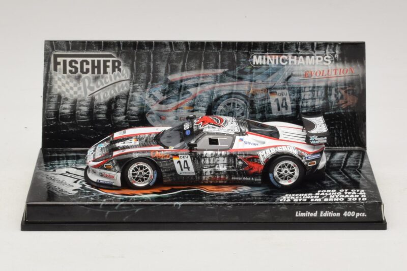 Ford GT GT3 Fisher #14 M. Eskelinen / Nygaard FIA GT3 European Championship Brno 2010 Minichamps 1:43 437108414 Kov