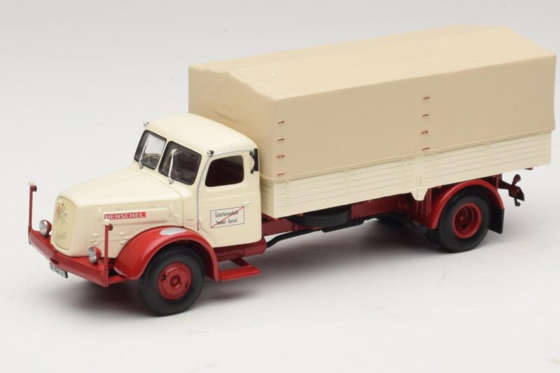 Henschel HS 140 Valníkový Vůz Bílý Červený Minichamps 1:43 439171020 Kov