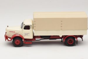 Henschel HS 140 Valníkový Vůz Bílý Červený Minichamps 1:43 439171020 Kov – obrázek 3 z 6