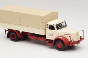 Henschel HS 140 Valníkový Vůz Bílý Červený Minichamps 1:43 439171020 Kov – obrázek 4 z 6