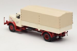 Henschel HS 140 Valníkový Vůz Bílý Červený Minichamps 1:43 439171020 Kov – obrázek 5 z 6
