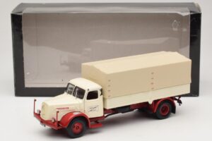 Henschel HS 140 Valníkový Vůz Bílý Červený Minichamps 1:43 439171020 Kov – obrázek 6 z 6