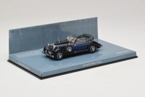 Horch 853 A Sport Cabriolet Černá Modrá Minichamps 1:43 436012036 Kov – obrázek 2 z 5