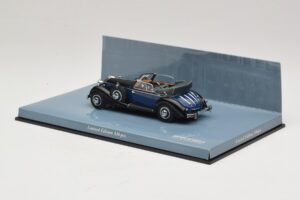 Horch 853 A Sport Cabriolet Černá Modrá Minichamps 1:43 436012036 Kov – obrázek 3 z 5