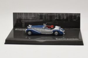 Horch 855 Special Roadster Stříbrná Modrá Minichamps 1:43 436014202 Kov