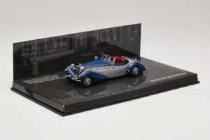 Horch 855 Special Roadster Stříbrná Modrá Minichamps 1:43 436014202 Kov – obrázek 2 z 5