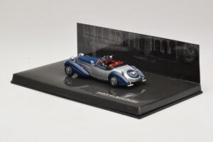 Horch 855 Special Roadster Stříbrná Modrá Minichamps 1:43 436014202 Kov – obrázek 3 z 5