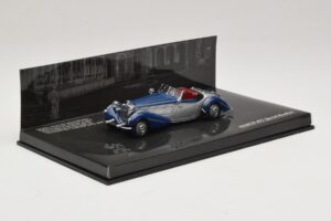 Horch 855 Special Roadster Stříbrně Modrá Bez Vnější Krabice Minichamps 1:43 436014202-O1 Kov – obrázek 2 z 4
